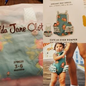Matilda Jane, Cute as Ever Romper, Size 3 to 6mo